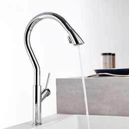 Kitchen Faucets Brass Faucet 360 Degree Rotation Tap Black/Chrome/Nickel Deck Mounted Sink Cold Mixer Taps