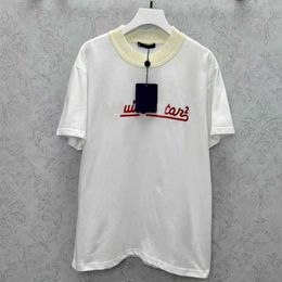 Summer short sleeved t shirt men women sweatshirt designer t shirts letter printing round neck pullover tee loose cotton mens tshirt white oversize tees s-XL