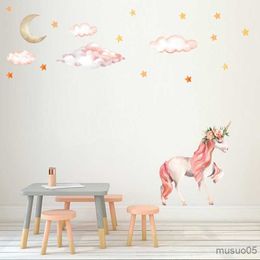 Kids' Toy Stickers Magic Wall Stickers Colorful Animals Horse Stars Wall Decals For Kids Girls Room Poster Wallpaper Home Decor