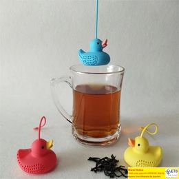 Little Duck Infuser Yellow Red Blue Colour Duck Tea Bag Mini Tea Strainer