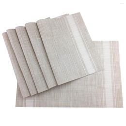 Table Mats JANKNG 6Pcs Non-Slip Insulation Placemat Washable Dining Room Decor Drink Placement Mat Against