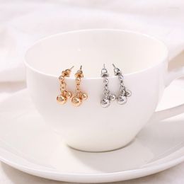 Stud Earrings Personality Simple Foundation Cold Wind Small Round Ball Pearl Female Temperament Creative Net Red