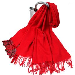 Scarves CSYM20070 Fashion Autumn And Winter Women's Thick Solid Color Cashmere Shawl Dual-Use Wool Scarf