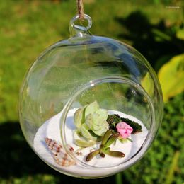 Vases Hanging Tealight Holder Glass Globes Candlestick Vase Clear Wedding Party Terrarium Home Decoration 6/8/10cm