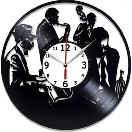 Wall Clocks Jazz Record Clock Music Genre Birthday Gift Idea Handmade For Man And Woman