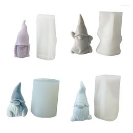 Baking Moulds 3D Moulds Faceless Gnomes Shaped Craft Art Silicone Mould For Making A0KF