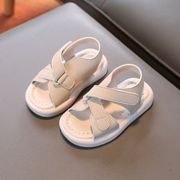 Sandals Summer Simple Kids Sandals Children Casual Boy Sandals Flats Non-slip Baby Beach Shoes Girls Sandals Toddler H673 230515