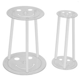 Baking Moulds 20 Pieces White Plastic Cake Sticks Support Rods With 4 Separator Plates Cakes And 12 Clear