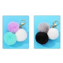 Beautiful Korean Style Smart phone Strap Lanyards for iPhone Cute Wool Ball Decor Mobile Phone Strap Rope Phone Charm AA220318