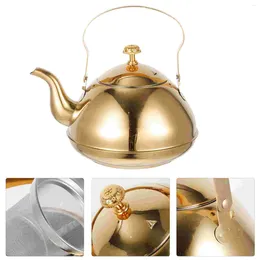 Dinnerware Sets Water Pitcher Lid Small Tea Pot Stainless Steel Household Teapot Kitchen Kettle Boiler