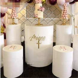 Party Decoration 5pcs/set)wedding Cakes Baby Shower Decor Pedestal Columns Gold Plinths Cylinder Stands Yudao354