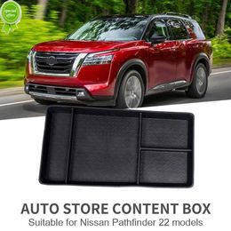 Car Smabee for Nissan Pathfinder 2023 2024 Car Centre Console Box Central Storage Tray Organiser Interior Accessories Tidying TPE