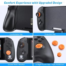 Game Controllers Handle Double Motor Vibration Gamepad Non-slip Wireless G-sensor Fixed Left And Right Joystick Components