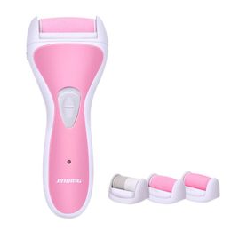 Files Free shipping Jinding 2In1 New Style Reachargeable Callus Remover Electric Foot File Pedicure Care Tool for Feet Care USB Plug