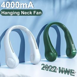 Fans Efocus Portable Hanging Neck Cooler Fan USB Leafless 360 Degree Neckband Fan Air Conditioner Rechargeable Fan Home Appliance