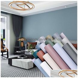 Wallpapers Self Adhesive Wallpaper Diy Removable Pvc Waterproof Home Decor For Living Room Modern Drop Delivery Garden Dhhpk