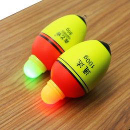 Fishing Accessories 5Pcs Double Optical Interchange Night Led Electronic Luminous Sea Fishing Float Long S Drift Rod Stopper Floats Light Pesca 230516