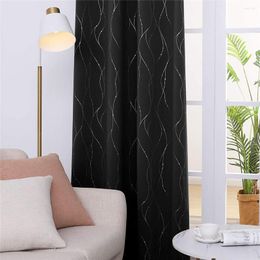 Curtain Modern High Shading Curtains For Living Room Bedroom Insulated Striped Blackout Window Blinds Drapes Custom