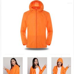 Women's Trench Coats Outdoor Sportswear Unisex Sun Protection Clothing Thin Single Layer Water Proof Cycling Wear Windbreaker Quick Drying