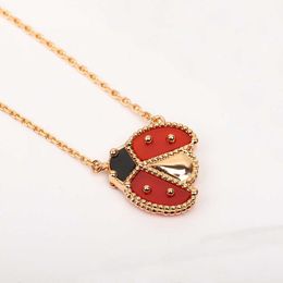 2023 Luxury quality S925 silver Charm pendant bracelet with black Colour necklace in 18k gold plated have box stamp PS5079