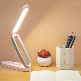 Table Lamps Led Desk Foldable Lamp Reading Bedroom Night USB Rechargeable Lights Bedside