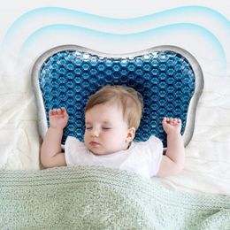 Pillows Baby Pillow Universal Gel Material Bamboo Charcoal Memory Sponge Filled Pillow Cool Comfortable Neck Pillow Suitable for born 230516