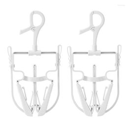 Hangers 2 Pcs Retractable Sweater Clothes Drying Rack Anti-Wrinkle Hooded Hanger