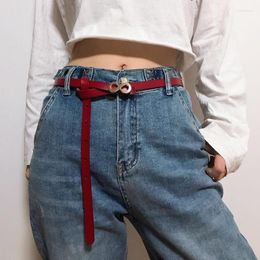 Belts Fashion Metal Figure-eight Buckle Cowhide Thin Waist Women's Soft Adjustable Spirit Dress Jeans Coat Belt Accessories
