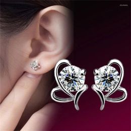 Stud Earrings CAOSHI Trendy Elegant Women With Shiny Crystal Zirconia Daily Wearable Stylish Gift Bridal Accessories For Wedding