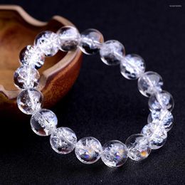 Strand 10mm Himalaya Clear Quartz Crystal Round Bead Bracelets Stretchable Reiki Healing Bracelet For Women Jewelry Accessories
