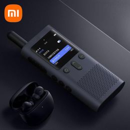 Radio Original Xiaomi Mijia Smart Walkie 3 Smart Talkie with FM Radio Speakers Standby Smart Phone APP Location Share Fast Team Talk