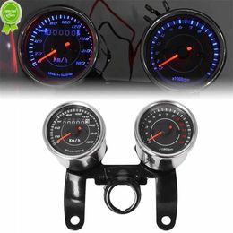 New Universal Motorcycle Speedometer Odometer Gauge 0~180km/h 13000 RPM LED Backlight Tachometer