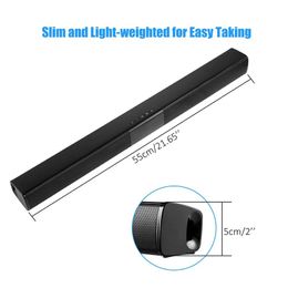 20W TV Sound Bar Wired and Wireless Bluetooth Home Surround SoundBar for PC Theatre TV Speaker