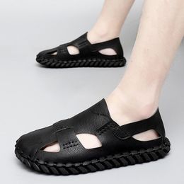 Sandals 2023 Summer Men Big Size 38-46 Roman Comfortable Convenient Outdoor Male Lightweight Caual Shoes