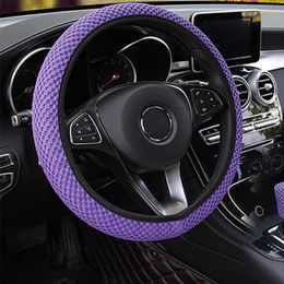 Steering Wheel Covers Car Cover Braid 38 Cmwear Resistant Antislip Universal For Interior Gear Handbrake