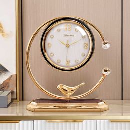 Desk Table Clocks Kitchen Nordic Alarm Clock Digital Desktop Watch Office Nixie Digital Clock Table Luxury Home Textile Horloge Timepiece AA50ZZ AA230515