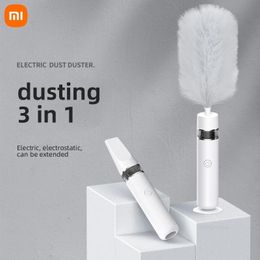 Brushes Xiaomi Youpin Household Electric Feather Duster Handheld Retractable Dust Brush Computer Car Dust Collector USB Charging New