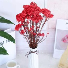 Decorative Flowers 50g Natural Millet Fruit Dried Flower Artificial Christmas Tree Year's Living Room Decoration Boho Home Decor Chr