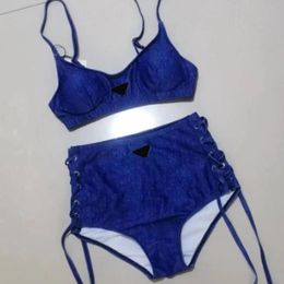 Women's Swimwear Swimwear Woman Denim Desiger Bikini Swimsuit Beach P Letter Tankinis Underwear Sets Outfit For Lady Slim Swimwears Swimsuits tankini 2024