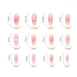 False Nails Full Coverage Cute Bear Design Sweet Style 24Pcs Patch For Women Fashion C44