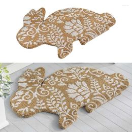 Carpets Easter Floor Mat Soft Flannel Cartoon Bath Water Absorbent Anti-slip Foot Rugs Washable Carpet Decoration