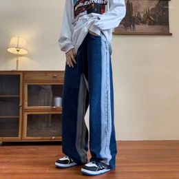 Men's Jeans Japanese Vintage Oversize Tide Brand Ins High Street Straight Trousers Summer Spriong Style PantsMen's