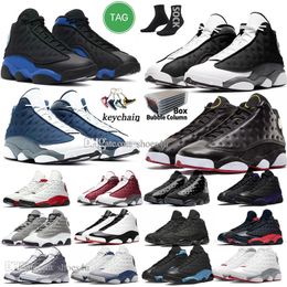 13s Men Basketball Shoes for Women 13 Black Flint Wheat Wolf Grey Playoffs Court Purple Navy Brave French University Blue Bred Mens Womens Trainers Sports Sneakers