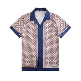 Designer Shirt Mens Button Up Shirts print bowling shirt Hawaii Floral Casual Shirts Men Slim Fit Short Sleeve Dress Hawaiian t-shirt M-3XL U2