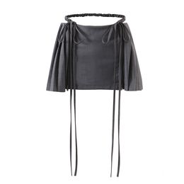 Skirts Korean Fashion Pleated Womens Summer Super Mini Skirt With Shorts Sexy Kawaii Skort Punk Clothes Drawstring 230516