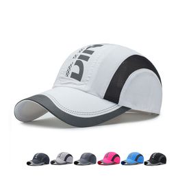 New Summer Quick-Drying Mesh Peaked Cap Men Women Outdoor Sports Golf Sun Protection Breathable Baseball Cap Adjustable Sun Hat