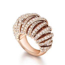 Wedding Rings GODKI Luxury Cross Lines CZ Cubic Zircon For Women Bridal Engagement Dubai Gold Finger