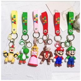 Jewellery Fashion Cartoon Charms Keychain Backpack Car Key Ring Accessories Hanger Keychains Drop Delivery Baby Kids Maternity Dhsap