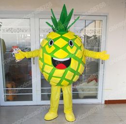 Performance Pineapple Mascot Costume High quality Carnival Festival dress Halloween Christmas Unisex Outdoor Advertising Outfit Suit