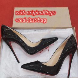 Женские модельные туфли на высоком каблуке So Kate из натуральной кожи, пикантные туфли с острым носком 8 см, 10 см, 12 см, туфли-лодочки, свадебные модельные туфли телесного цвета, черные, блестящие, 34-44